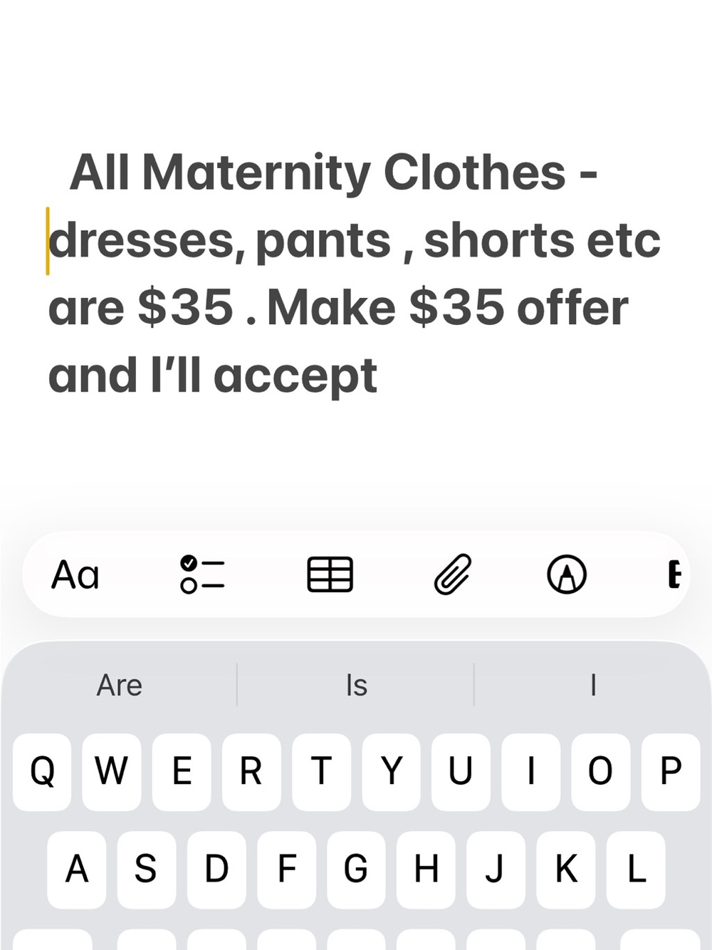 Maternity Clothing